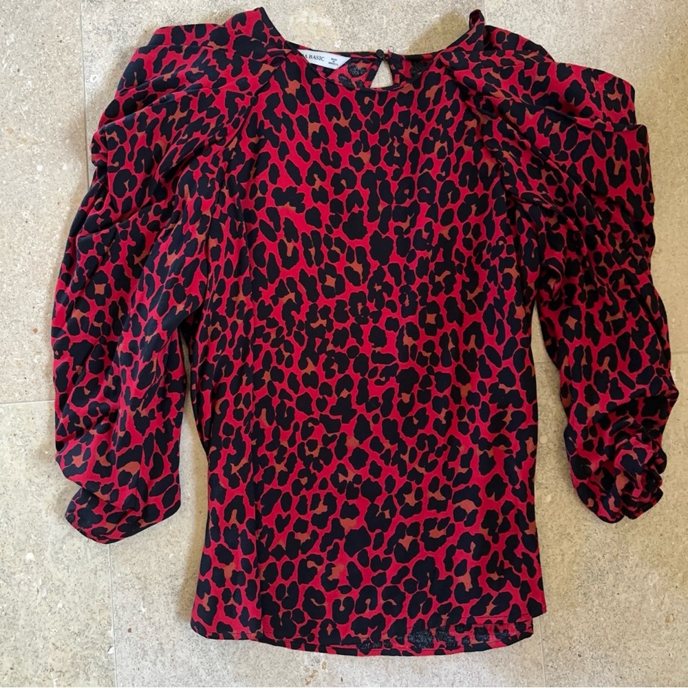 Zara Animal Print Top